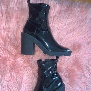 Shiny Stylish Platform Boots